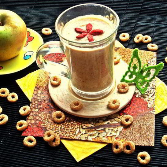 Рецепт смузи с курагой, фасолью и отрубями