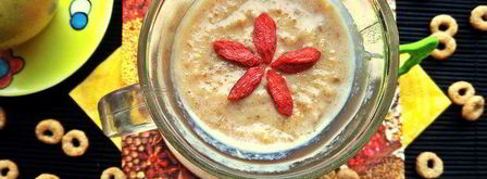 смузи с курагой, фасолью и отрубями. Шаг 8