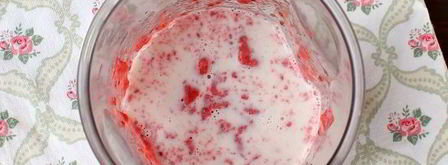 смузи с малиной и бананом. Шаг 4