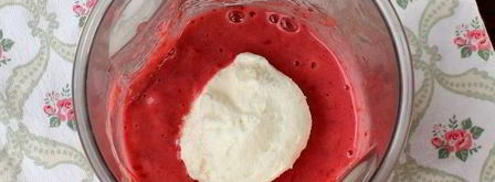 смузи с малиной и бананом. Шаг 5