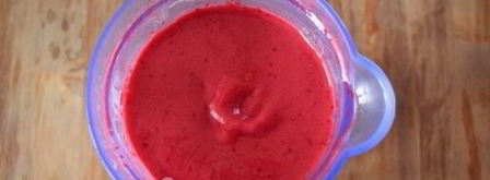 смузи с малиной и черешней. Шаг 11
