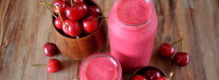 смузи с малиной и черешней. Шаг 13