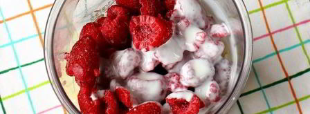 смузи с малиной, яблоком и грушей. Шаг 5