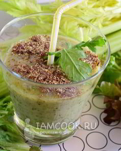Смузи с сельдереем и семенами льна