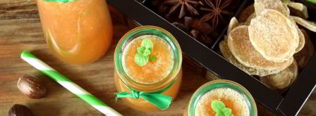 смузи с засахаренным имбирем. Шаг 12