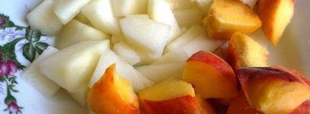 смузи вкусняшка из дыни и персика. Шаг 2