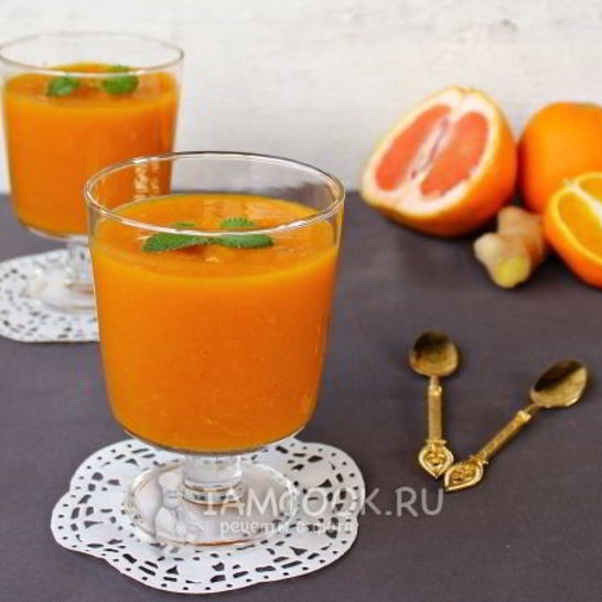 Рецепт тыквенно-цитрусового смузи с имбирем