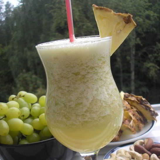 Рецепт виноградного смузи с зеленым чаем