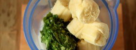 зеленый коктейль с арахисовой пастой. Шаг 5