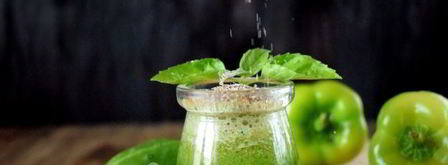 зеленый коктейль с огурцом и перцем. Шаг 7