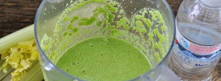 зеленый коктейль с овсяными хлопьями и льном. Шаг 8