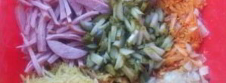 деревенский свадебный салат. Шаг 6