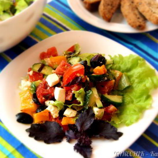 Рецепт салата по-гречесок