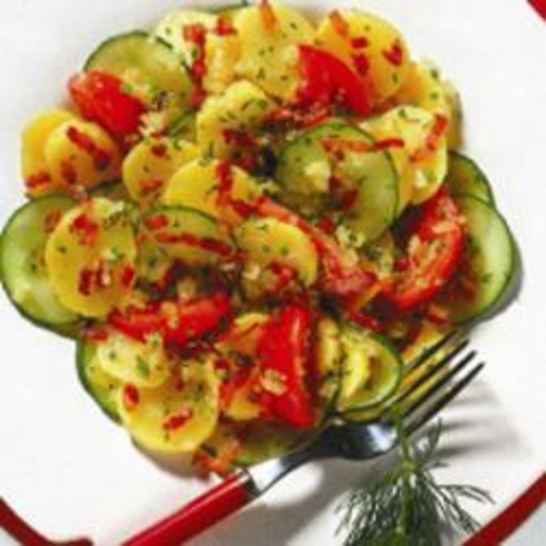 Рецепт картофельного салата с беконома