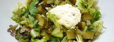 картофельный салат с красной рыбой. Шаг 7