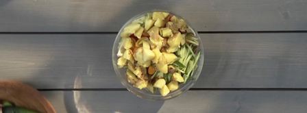 картофельный салат с луково-чесночной заправкой. Шаг 4