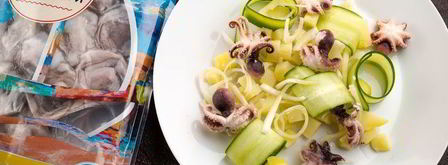 картофельный салат с мини-осьминогами. Шаг 11