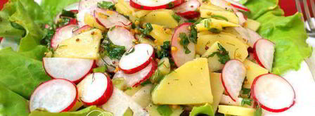 картофельный салат с редисом. Шаг 6