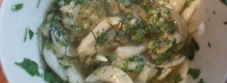 картофельный салат с сельдью и горчичной заправкой любят все. Шаг 4