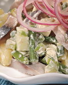 Картофельный салат с сельдью