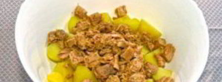 картофельный салат с тунцом. Шаг 5