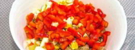 картофельный салат с тунцом. Шаг 7