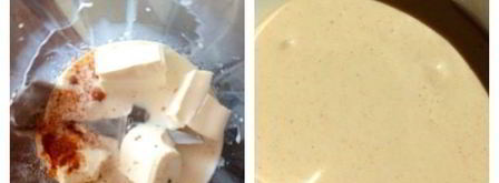 картофельный салат с заправкой из феты. Шаг 3