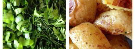 картофельный салат с заправкой из феты. Шаг 4