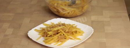 корейский картофельный салат камди ча. Шаг 8