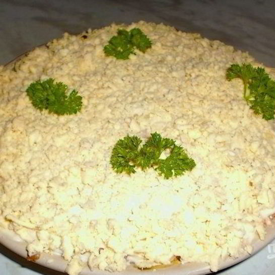 Рецепт салата из картофеля с копченой горбушей