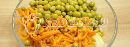 салат из картофеля с морковью по-корейски. Шаг 5