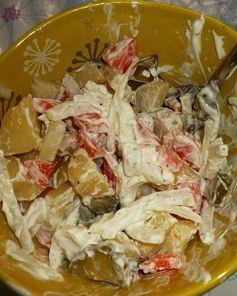 Салат картофельный с огурцами