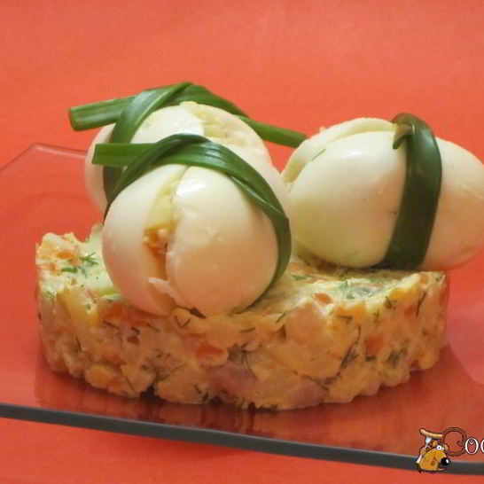 Рецепт салата картофельного с сельдью