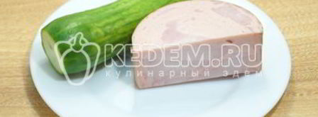 салат с картофелем фри новогодние мотивы. Шаг 4