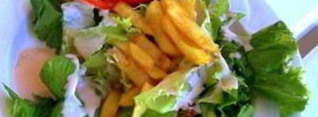 салат с картофелем фри. Шаг 9