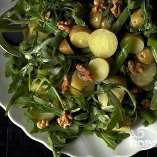 Рецепт салата с картофелем и фасолью