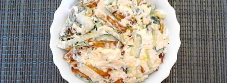 салат с картошкой фри и курицей. Шаг 11