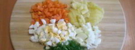 салат с картошкой и грибами. Шаг 3