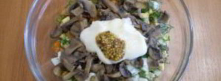 салат с картошкой и грибами. Шаг 5