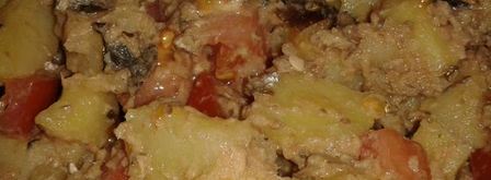 салат с картошкой и шпротами. Шаг 3