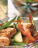 Салат с молодым картофелем и курицей