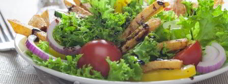 салат с жареной картошкой соломкой. Шаг 10