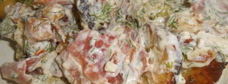 теплый салат с запеченным картофелем. Шаг 11