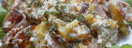 теплый салат с запеченным картофелем. Шаг 12