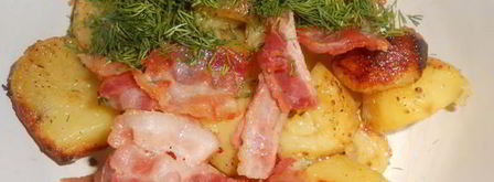 теплый салат с запеченным картофелем. Шаг 10