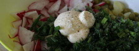 весенний картофельный салат. Шаг 3