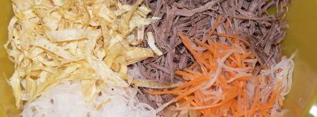 мясной салат с дайконом загадка. Шаг 5