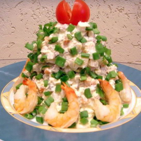 Рецепт оливье пикантный