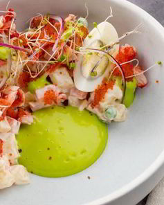 Оливье с крабом