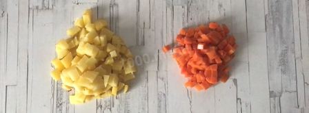 оливье с креветками. Шаг 2